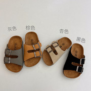 儿童软木拖鞋2023夏季新款韩版男女童外穿时尚凉拖宝贝沙滩鞋亲子