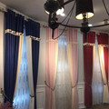 成品窗帘雪芙妮英格妮蝴蝶纯色拼接北欧风格现代简约客厅卧室遮光