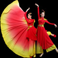 古典舞演出服女飘逸新款中国风祖国民族舞秧歌服广场舞扇子舞套装