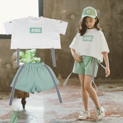 女童夏装套装2020新款儿童装洋气网红夏季韩版大童运动12岁女孩13