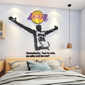 篮球明星海报科比主题墙面贴纸挂画男孩卧室儿童房间床头装饰布置