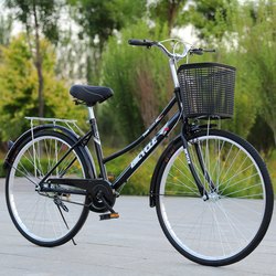 厂家发货自行车女式成年轻便普通成人代步通勤车男上班复古单车