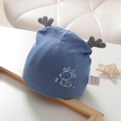 婴儿男宝女宝宝帽子春秋季0一2岁胎帽薄款男童新生婴幼儿童毛线帽