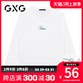 【新品】GXG【100%棉】春季新品卡通人物印花简约打底长袖t恤