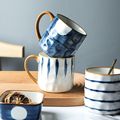 日式创意马克杯陶瓷杯家用喝水杯子女办公室咖啡杯个性茶杯早餐杯
