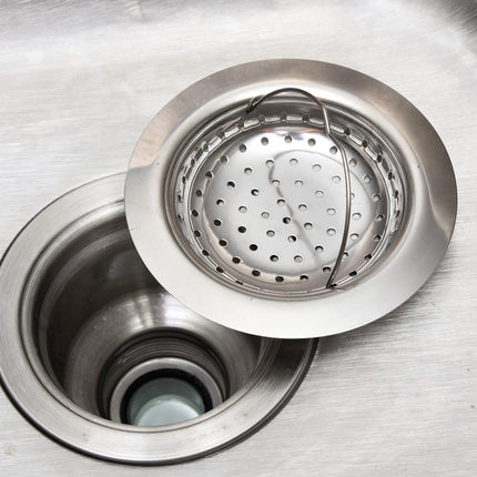 厨房提篮水槽过滤器洗菜盆排水口过滤网老式水池不锈钢提手过滤网