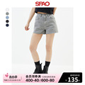 SPAO韩国同款2024年夏季新款时尚通勤潮女士牛仔短裤SPTNE37G01