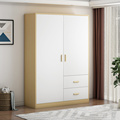 衣柜卧室现代简约家用实木质免安装出租房屋用简易组装小户型柜子