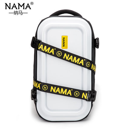NAMA双肩包男女大容量硬壳潮牌书包休闲健身包电脑包防水旅行背包