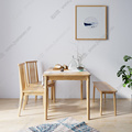 日式长方形极简木质餐桌椅餐桌简约家用小户型实木定制设计款