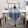 新品和庭桌旗轻奢北欧简约风高档茶桌布装饰布长条现代奢华茶台桌