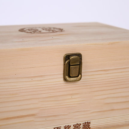 木质白酒盒6只装白酒木盒礼盒密封窖藏白酒通用包装盒可定logo