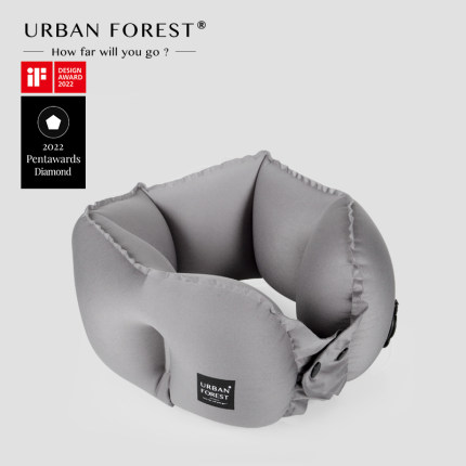 URBAN FOREST充气u型枕颈枕护颈枕旅行U型枕便携颈椎u形枕飞机枕