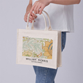 威廉莫里斯手拎帆布包包单肩手提布袋文艺女学生艺术袋子油画名画