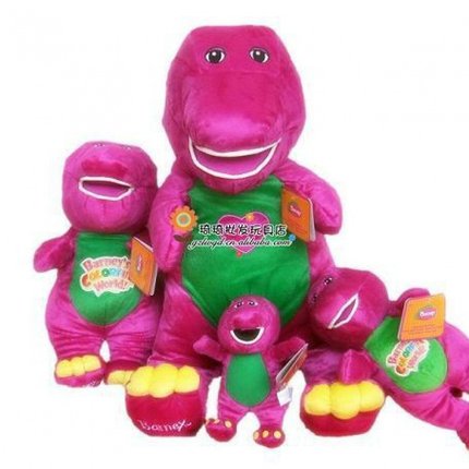 店铺皇牌】美国Barney班尼毛绒玩具会唱歌的紫色恐龙公仔多款规格