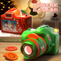 儿童圣诞节照相机投影仪幻灯片投影相机卡通小照相机女孩拍照玩具