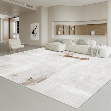 地毯客厅侘寂风轻奢高级感茶几毯北欧卧室沙发现代简约地垫大面积