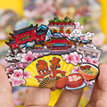 城市旅行冰箱贴磁贴北京长沙武汉南京大理西安厦门旅游景点纪念品