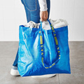 宜家弗拉塔大号蓝色环保购物袋编织袋搬家袋子打包收纳储物袋