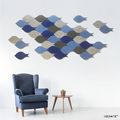 鱼群毛毡3d立体墙贴创意北欧环保防撞现代简约沙发视背景墙卧室