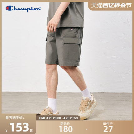Champion冠军短裤男2024夏季新款口袋工装休闲运动短裤五分裤子