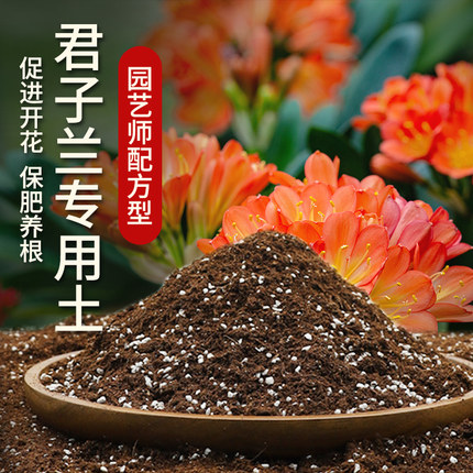 君子兰专用土营养土兰花通用型盆栽花卉有机土壤养花种植泥土肥料