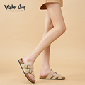 Walker Shop厚底勃肯鞋凉拖鞋女2024夏季新款复古拖鞋增高半拖鞋