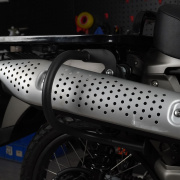 适用本田幼兽CT125摩托车改装配件铁质排气管保护