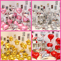 六一儿童节商场店铺生日心形铝膜气球造型飘空布置结婚爱心装饰