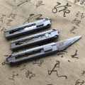 无极 钛合金tc21数控线切割美工刀刀架EDC 重型壁纸刀 不锈钢刀片