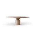北欧现代创意餐桌极简家用圆桌实木办公桌长桌设计师工作台洽谈桌