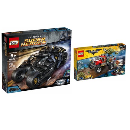 LEGO乐高76023蝙蝠侠战车70907杀手鳄的巨轮车男孩益智拼插积木