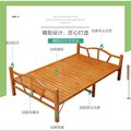 竹床折叠床单人双人午休简易午睡实木板成人家用1.2米1.5硬板凉床