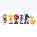 推荐6Pcs/Set 7cm Sonic Figures Toy Pvc Toy Sonic Shadow Tail