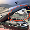 牧马志摩女摩托车改装踏板车125UY  UE  UU 透明空气滤清器盖