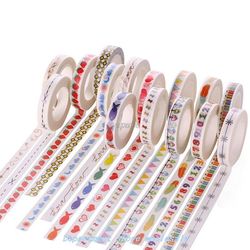 1 Roll 10M Hand Painted Washi Tape Scrapbooking Craft DIY Pa