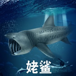林畅模玩儿童海洋生物玩具姥鲨模型姥鲛滤食鲨深海鲨鱼仿真动物