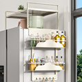 磁吸冰箱置物架侧收纳免打孔家用厨房用品放调料挂架纸巾多功能