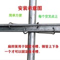 温室大棚配件卡钩钢管骨架卡槽固定器扁担簧压膜槽U弹簧钢丝固定.