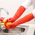 洗碗橡胶手套女防水耐用型厨房家用耐磨加绒加厚洗衣专用清洁神器