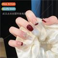 Wear Nail Bordeaux Red~French Red Butterfly Nail Appear Whe