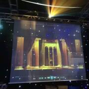 创意互动全息投影纱幕舞台婚礼年会设备3D呈现效果沉浸式样式房