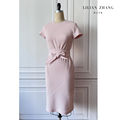 LILIAN ZHANG-Vintage—法式经典Lady—赫本风连袖连衣裙 2201072
