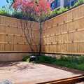 日式庭院花园竹篱笆栅栏围栏碳化防腐木竹竿户外小院室外原木定制