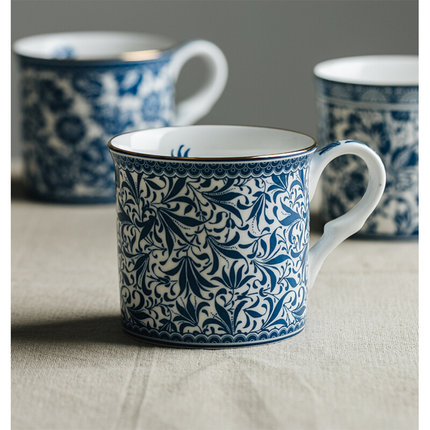 William Morris英式古典咖啡杯陶瓷欧式下午茶骨瓷复古青花复古风