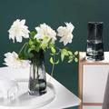 创意三角口冷纹轻奢现代桌面咖啡厅客厅插干鲜花百合玻璃花瓶干燥