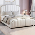 床现代简约皮床轻奢双人床大床主卧榻榻米北欧小户型储物床实木床