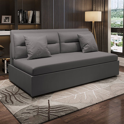 皮质沙发床可折叠客厅双人两用多功能伸缩经济型省空间坐卧床单人