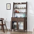实木餐边柜简约现代茶水柜客厅柜子靠储物柜实木斗柜置物架