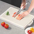 青崎菜板家用抗菌防霉双面砧板厨房切菜板水果刀案板粘板不锈钢